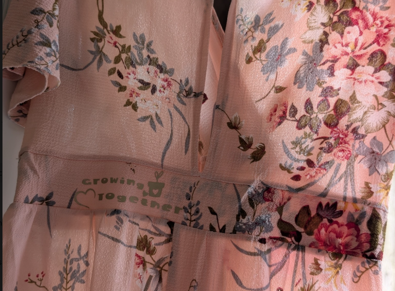 "Growing Together" Blush Garden Dress