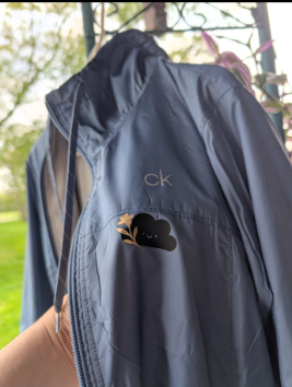 "I Dance with the Storm" Upcycled Windbreaker