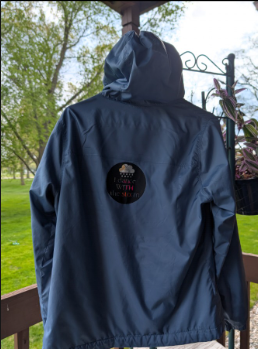 "I Dance with the Storm" Upcycled Windbreaker