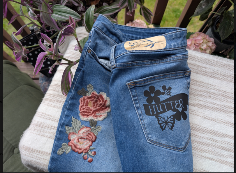 “Flutter & Root” Affirmation Jeans